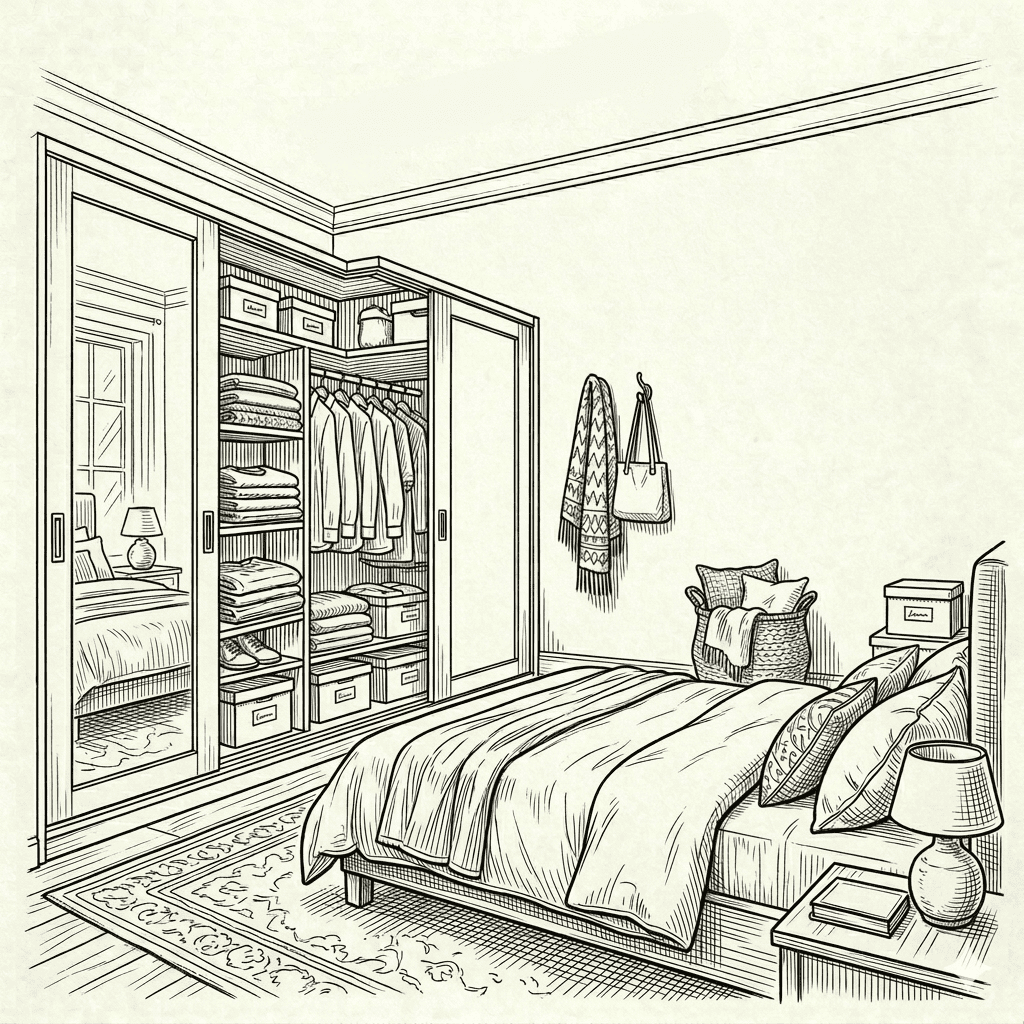 Эскиз спальни